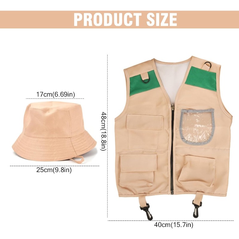 Safari Costume with Cargo Vest - Outdoor Adventure Girl review and price