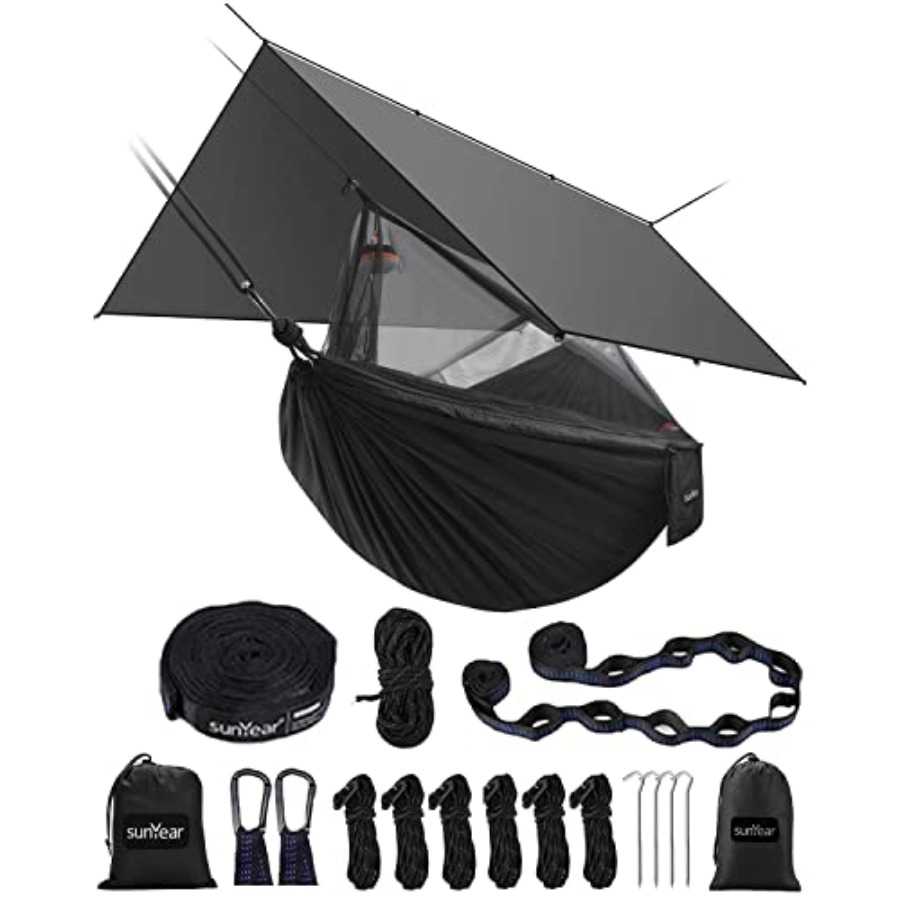 Portable Camping Hammock with  - Hammock Rain Tarp review and price
