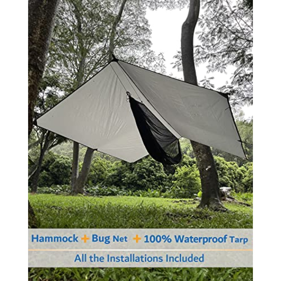 Portable Camping Hammock with  - Hammock Rain Tarp review and price