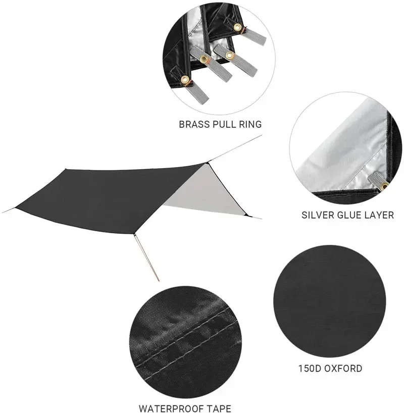 Hammock Camping with Rain Fly  - Hammock Rain Tarp review and price